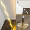 hofstein Lampadaire Dillon LED Nickel mat, 1 lumière