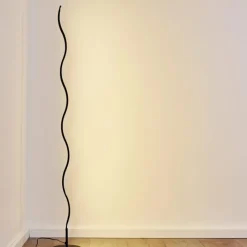 hofstein Lampadaire Dillon LED Noir, 1 lumière