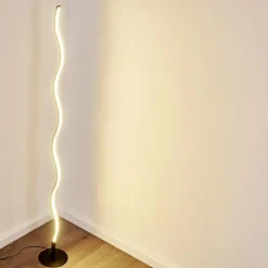 hofstein Lampadaire Dillon LED Noir, 1 lumière