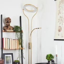 hofstein Lampadaire Donna LED Laiton, 2 lumières