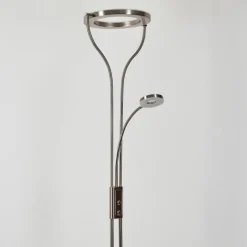 hofstein Lampadaire Donna LED Nickel mat, 2 lumières* Éclairage Led