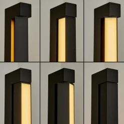 hofstein Lampadaire Dubuisson LED Anthracite, 1 lumière, Télécommandes