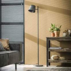 Lampes Industrielles-hofstein Lampadaire Dwingeloo Anthracite, 1 lumière