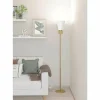 Lampes En Tissu-Luminaires Eglo Lampadaire Eglo AGLIENTINA Laiton, 1 lumière