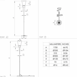 Lampes En Tissu-Luminaires Eglo Lampadaire Eglo AGLIENTINA Laiton, 1 lumière