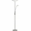 Luminaires Eglo Lampadaire Eglo BAYA Nickel mat* Lampadaires Et Lampes Sur Pied