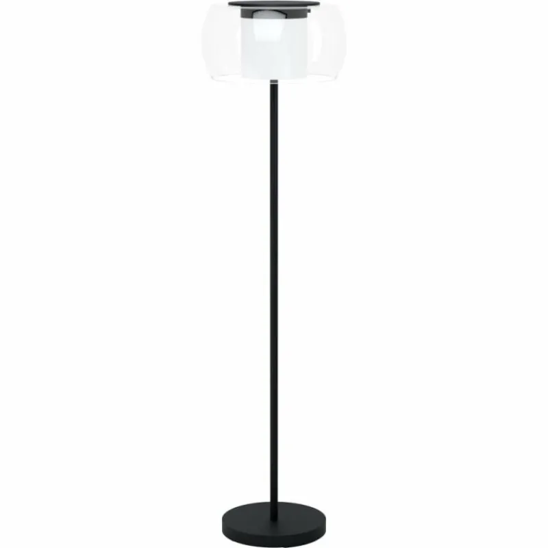 Luminaires Eglo Lampadaire Eglo BRIAGLIA LED Noir, 1 lumière, Changeur de couleurs