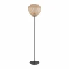 Style Boho-Chic-Luminaires Eglo Lampadaire Eglo DEMBLEBY Noir, 1 lumière