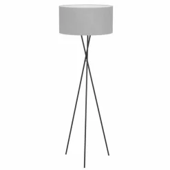 Lampes En Tissu-Luminaires Eglo Lampadaire Eglo FONDACHELLI Noir, 1 lumière