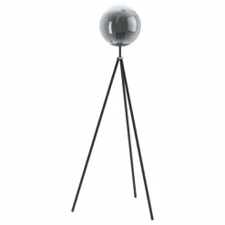 Luminaires Eglo Lampadaire EGLO ISORELLA Chrome, Noir, 1 lumière