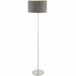 Lampes En Tissu-Luminaires Eglo Lampadaire Eglo MASERLO Nickel mat, 1 lumière