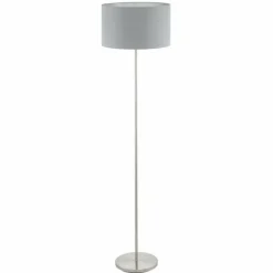 Lampes En Tissu-Luminaires Eglo Lampadaire Eglo MASERLO Nickel mat, 1 lumière