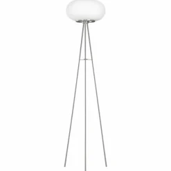 Luminaires Eglo Lampadaire Eglo OPTICA LED Nickel mat, 1 lumière, Changeur de couleurs