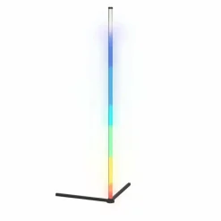 Luminaires Eglo Lampadaire Eglo RGBIC LED Noir, 1 lumière, Télécommandes, Changeur de couleurs* Éclairage Led