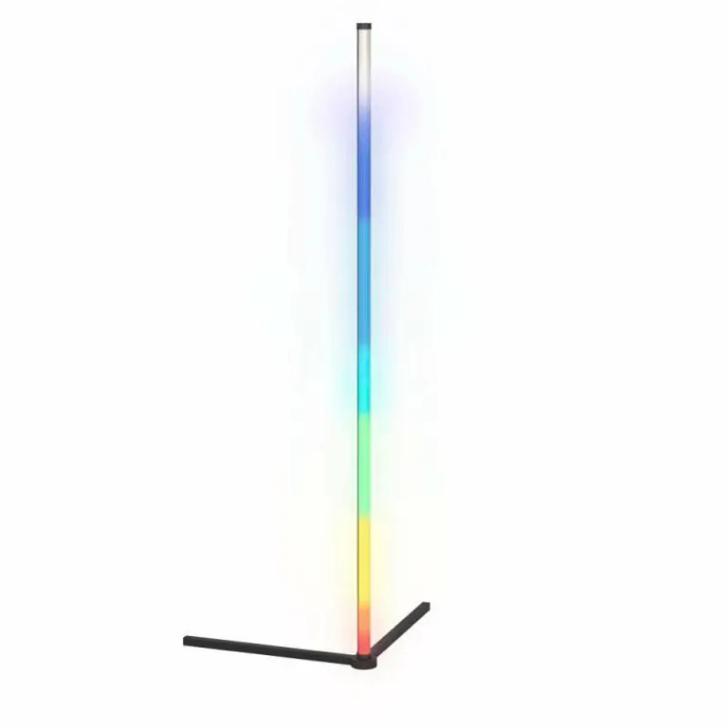 Luminaires Eglo Lampadaire Eglo RGBIC LED Noir, 1 lumière, Télécommandes, Changeur de couleurs* Éclairage Led