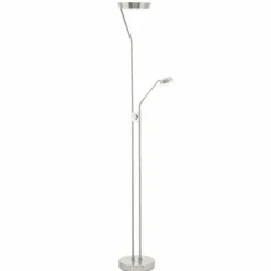 Luminaires Eglo Lampadaire Eglo SARRIONE LED Nickel mat, 3 lumières* Lampadaires Et Lampes Sur Pied