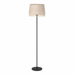 Style Boho-Chic-Luminaires Eglo Lampadaire Eglo TABLEY Noir, 1 lumière