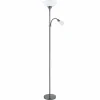 Luminaires Eglo Lampadaire Eglo UP 2 Nickel mat, 2 lumières* Lampadaires Et Lampes Sur Pied