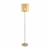 Lampes En Tissu-Luminaires Eglo Lampadaire Eglo VISERBELLA Champagne, 1 lumière