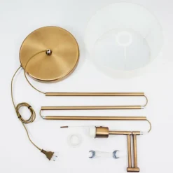 Lampes En Tissu-hofstein Lampadaire Eleshult Bronze, 1 lumière