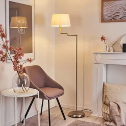 Lampes En Tissu-hofstein Lampadaire Eleshult Chrome, 1 lumière