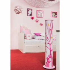 Lampes En Bois-Luminaires Elobra Lampadaire Elobra PHANTASIE Rose, 1 lumière