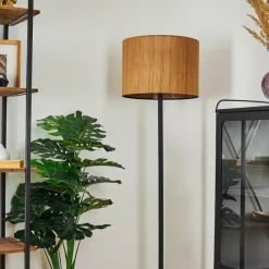 Style Boho-Chic-hofstein Lampadaire Exchange Noir, 1 lumière