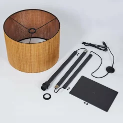 Style Boho-Chic-hofstein Lampadaire Exchange Noir, 1 lumière