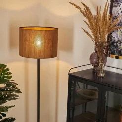 Style Boho-Chic-hofstein Lampadaire Exchange Noir, 1 lumière