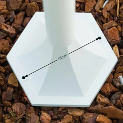 Luminaires Rustiques-hofstein Lampadaire extérieur Bristol Blanc, 1 lumière