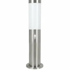 Luminaires Eglo Lampadaire extérieur Eglo HELSINKI Acier inoxydable, 1 lumière, Détecteur de mouvement