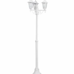 Luminaires Rustiques-Luminaires Eglo Lampadaire extérieur Eglo LATERNA 5 Blanc, 3 lumières