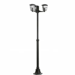 Lampes Vintages & Rétros-Luminaires Eglo Lampadaire extérieur Eglo ALORIA Noir, 3 lumières