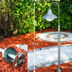 hofstein Lampadaire extérieur Eglo Sydney Acier inoxydable, 1 lumière