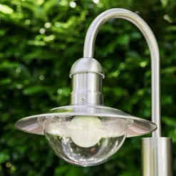 hofstein Lampadaire extérieur Elima Acier inoxydable, 1 lumière