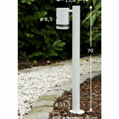 Luminaires Konstsmide Lampadaire extérieur Konstsmide Modena Blanc, 1 lumière