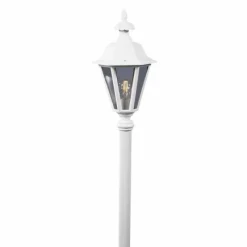 Luminaires Konstsmide Lampadaire extérieur Konstsmide Pallas Blanc, 1 lumière