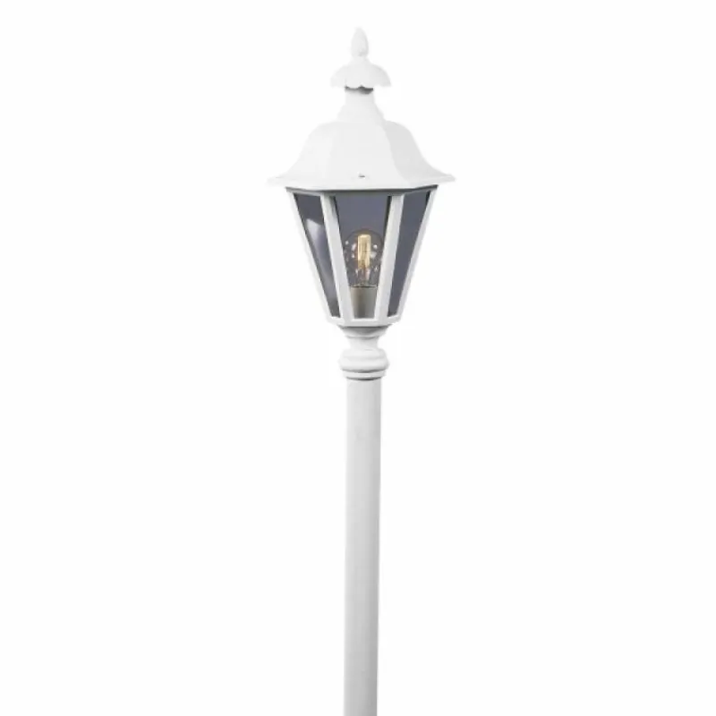 Luminaires Konstsmide Lampadaire extérieur Konstsmide Pallas Blanc, 1 lumière