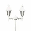 Luminaires Konstsmide Lampadaire extérieur Konstsmide Pallas Blanc, 2 lumières