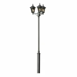 Luminaires Konstsmide Lampadaire extérieur Konstsmide Virgo Noir, 3 lumières