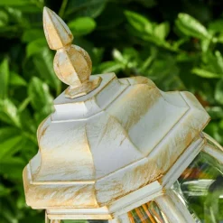 Luminaires Rustiques-hofstein Lampadaire extérieur Lentua Or, 1 lumière