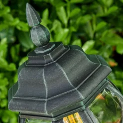 Luminaires Rustiques-hofstein Lampadaire extérieur Lentua Vert, Noir, 1 lumière