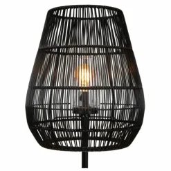 Style Boho-Chic-Luminaires Lucide lampadaire extérieur Lucide NERIDA Noir, 1 lumière