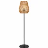 Style Boho-Chic-Luminaires Lucide lampadaire extérieur Lucide NERIDA Noir, 1 lumière