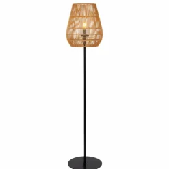 Style Boho-Chic-Luminaires Lucide lampadaire extérieur Lucide NERIDA Noir, 1 lumière