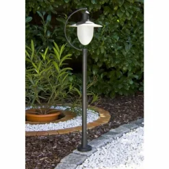Luminaires Lucide Lampadaire extérieur Lucide ARUBA Noir, Blanc, 1 lumière