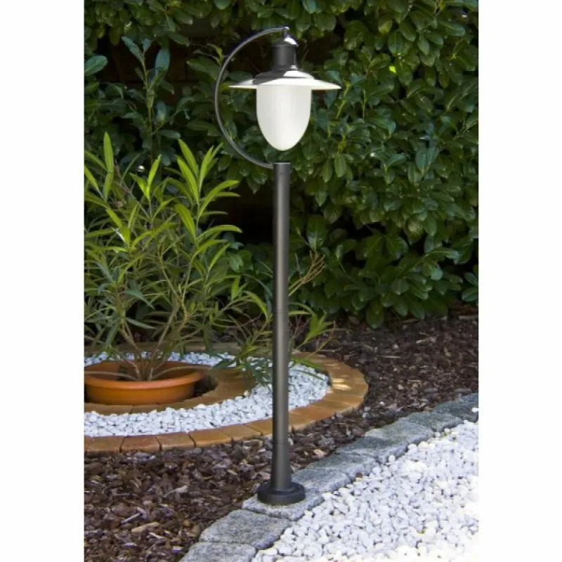 Luminaires Lucide Lampadaire extérieur Lucide ARUBA Noir, Blanc, 1 lumière