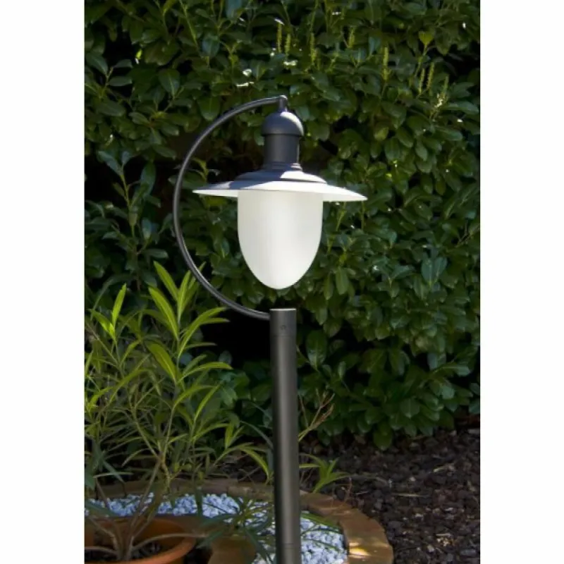 Luminaires Lucide Lampadaire extérieur Lucide ARUBA Noir, Blanc, 1 lumière