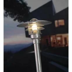 Luminaires Nordlux Lampadaire extérieur Nordlux LÃNSTRUP Zingué, 1 lumière