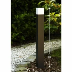 Luminaires Trio Lampadaire extérieur Trio HUDSON Noir, 1 lumière
